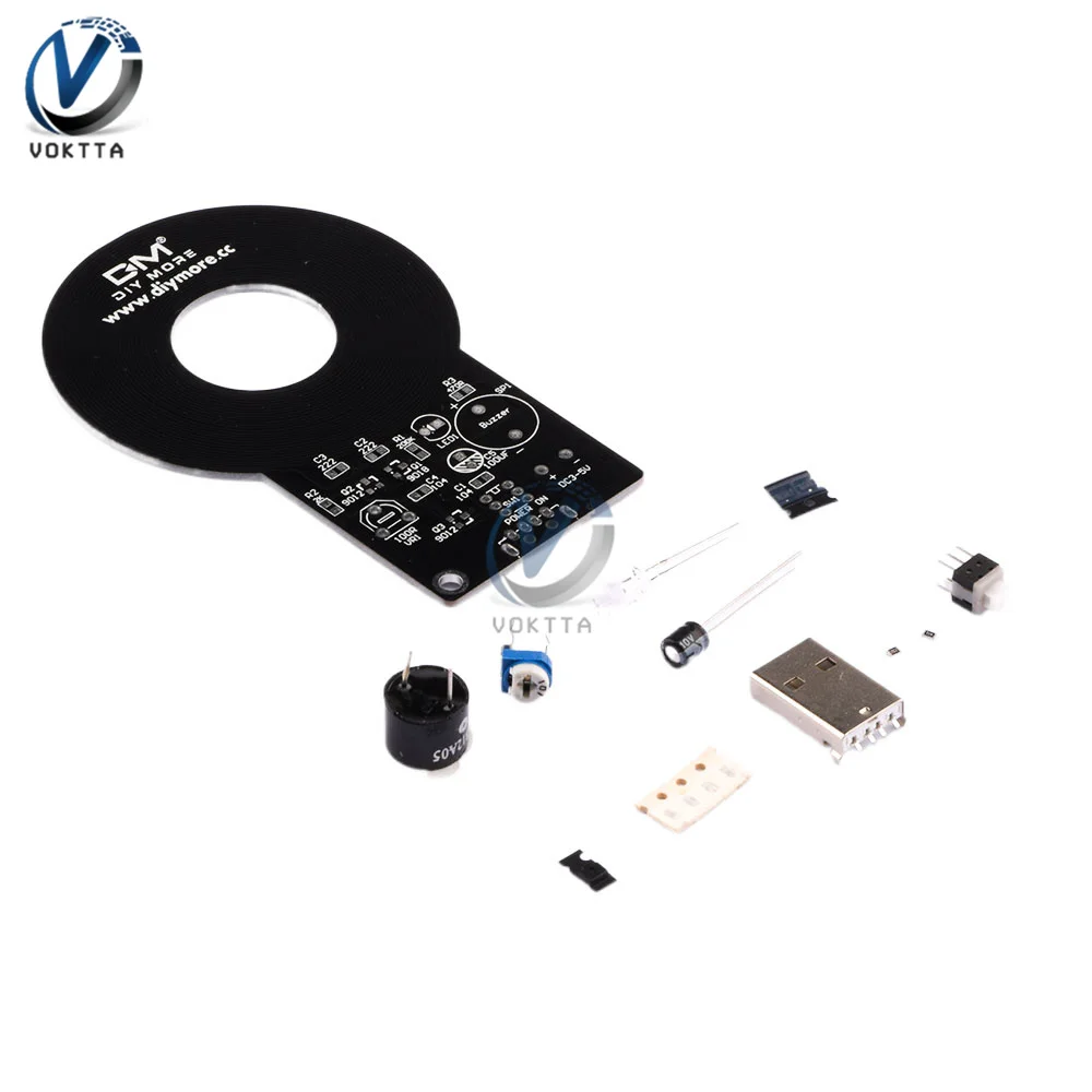 DIY Kit Metal Detector Kit Electronic Kit DC 3V-5V 60mm Non-contact Sensor Board Module DIY Electronic Part Metal Detector