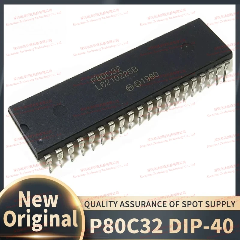 (10Pcs/Lot) 100% New Original P80C32 80C32 P8032 DIP-40 Chipset