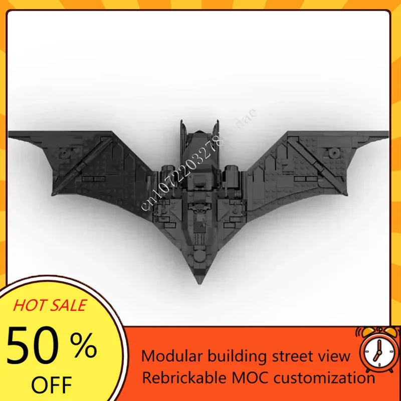 710PCS Bat Dark MOC Creative street view Custom Puzzles Architecture DIY Assembly Technology Education Birthday kids Toys Gift
