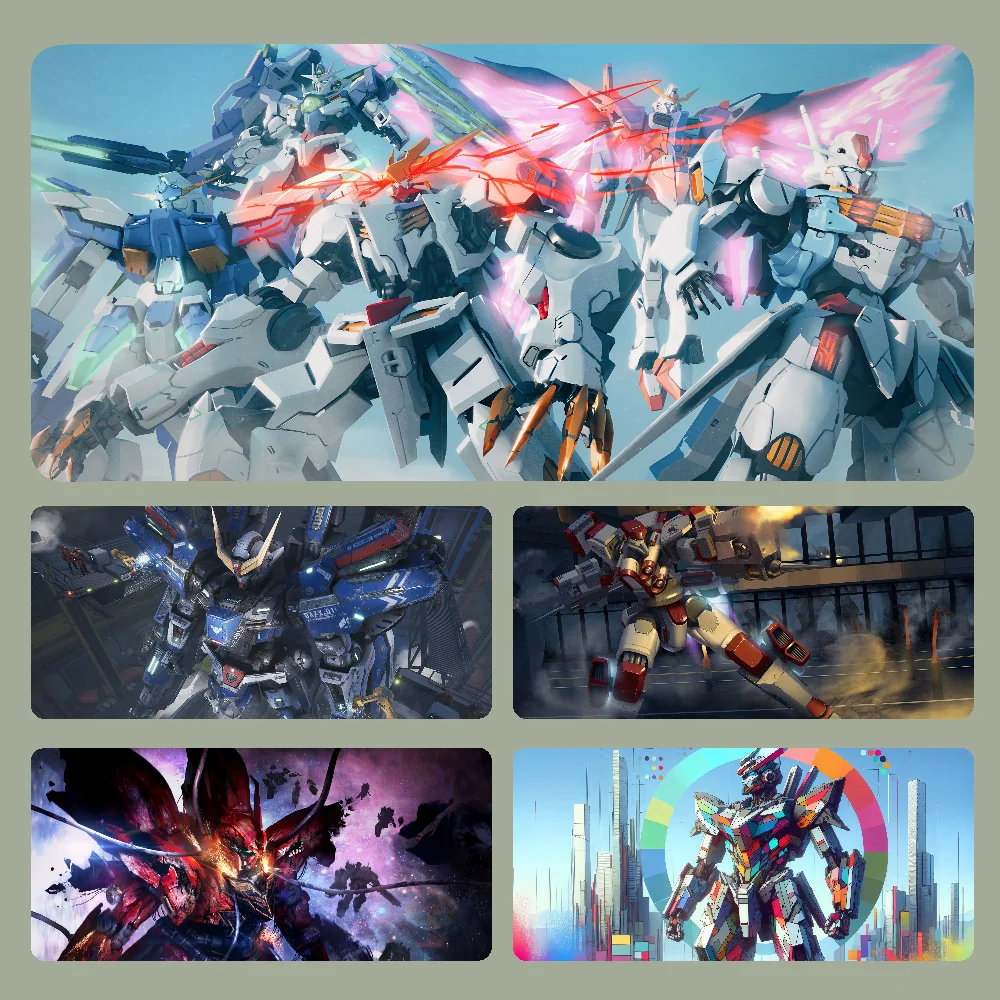 

G-Gundam Mousepad Large Computer Gaming Accessories MousePads Desk Mats Anti-slip Laptop Soft Mouse Pad