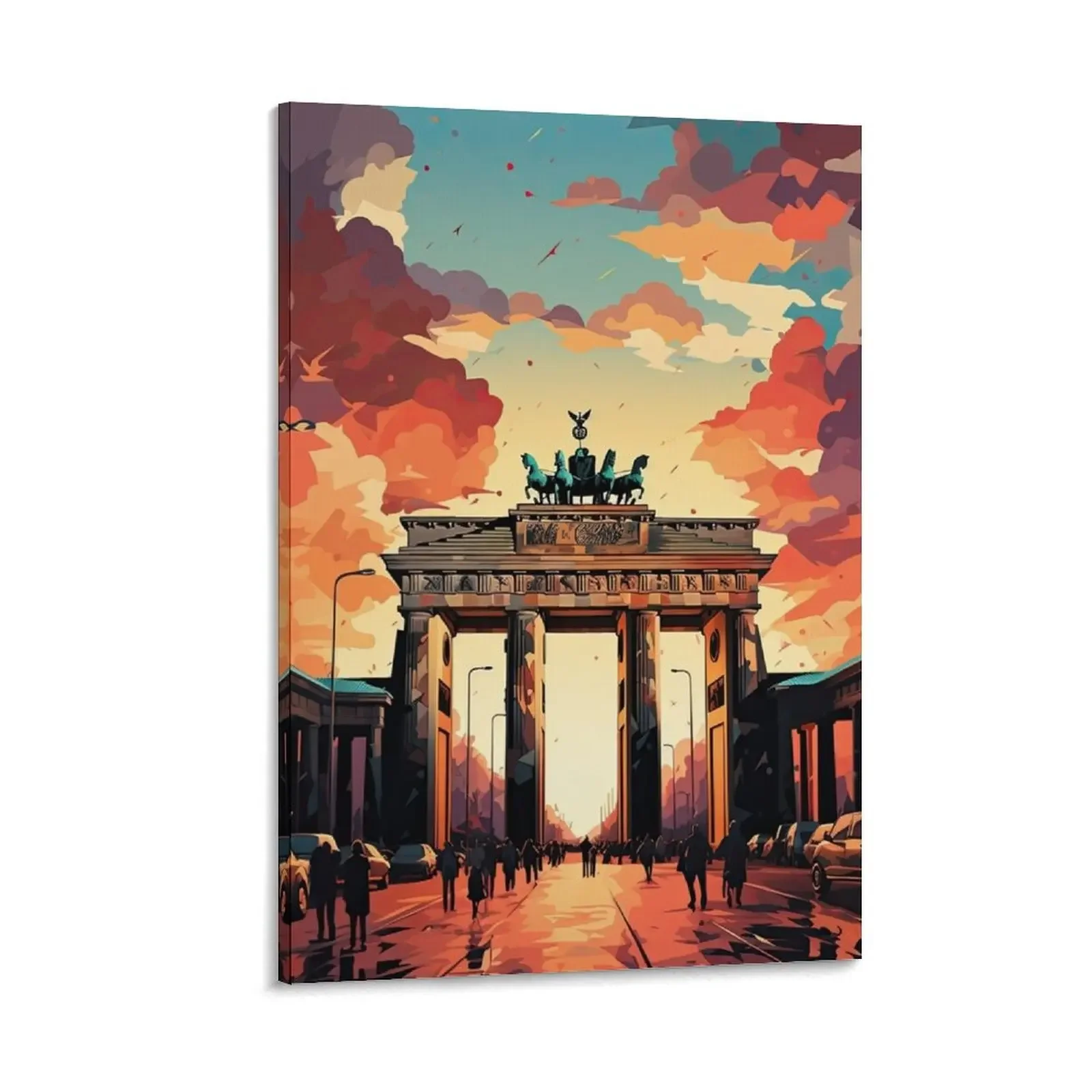 

Pop Art Berlin Brandnburg Gate Canvas Painting home decorations Paintings on the wall wallpapers home decor posters