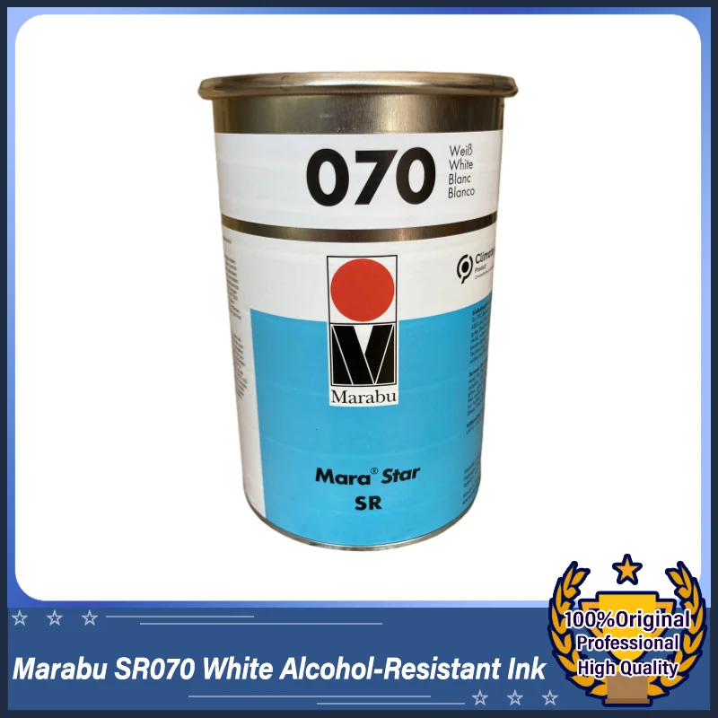 Marabu SR070 White Alcohol-Resistant Ink for High-End Plastic Screen & Pad Printing