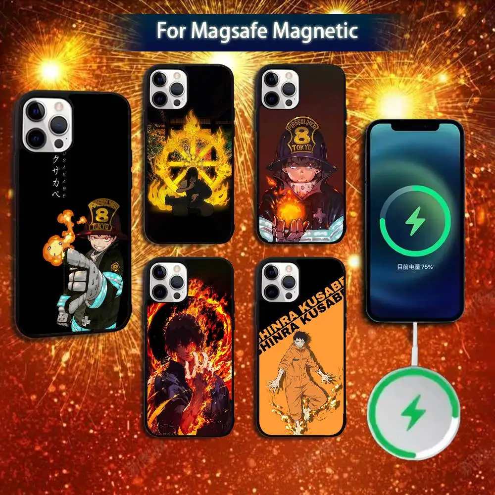 

Benimaru F-Fire F-Force Phone Case For iPhone 16e,16,15,14,13,12,11,Plus,Pro,Max,Mini Magsafe Magnetic Wireless Charging