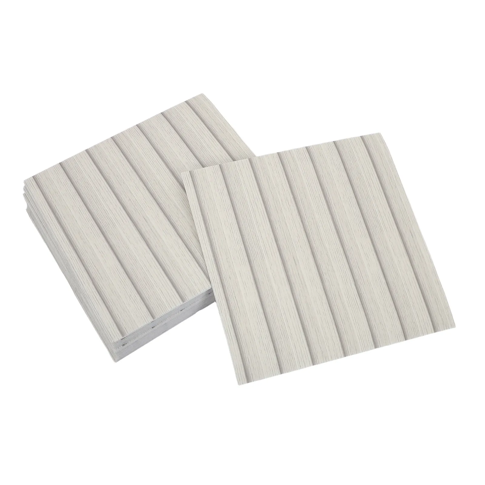 30Pcs Wood Grain Wall Panel Waterproof Self Adhesive Pet Peel Stick Panels 30x30cm Faux Wood Strip Sticker Bathroom Kitchen