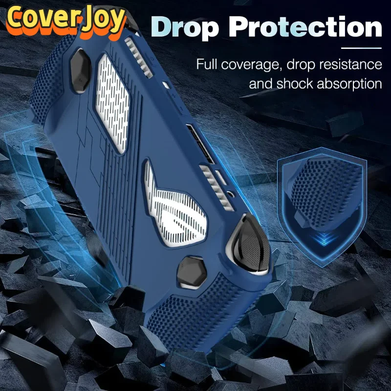مجموعة CoverJoy الواقية لغطاء حافظة السيليكون ASUS ROG Ally مع أغطية عصا الإبهام المضادة للخدش لملحقات الألعاب #1