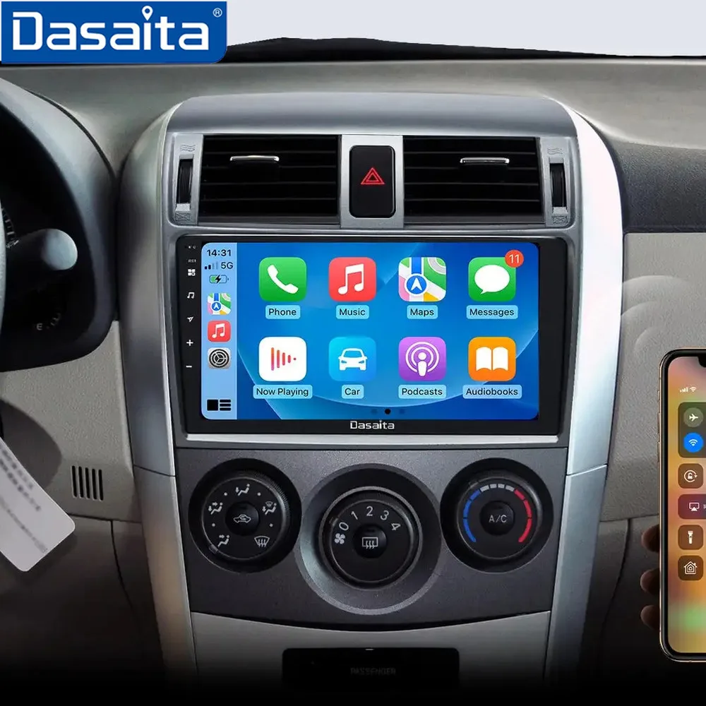 

Dasaita G12 for Toyota Corolla Auris 2007 2008 2009 2010 2011 2012 2013 Qualcomm 665 9" Screen Android Auto Radio Car Stereo