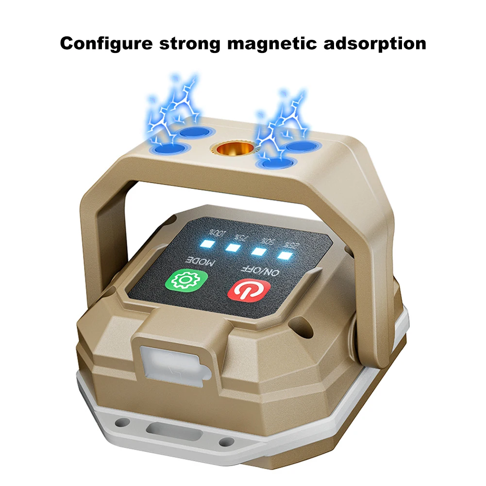 COB LED ضوء العمل مصباح فحص مقاوم للماء مع قاعدة مغناطيسية ضوء فحص قابلة للشحن لورشة عمل إصلاح السيارات في حالات الطوارئ