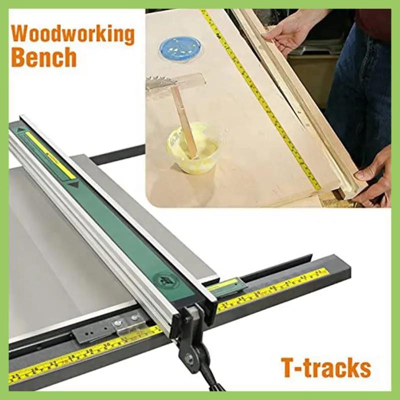ABJT-Set Of 4 Self Woodworking Ruler And Metric Graduated Tape Measures With Adhesive Woodworking Saw And Plotting