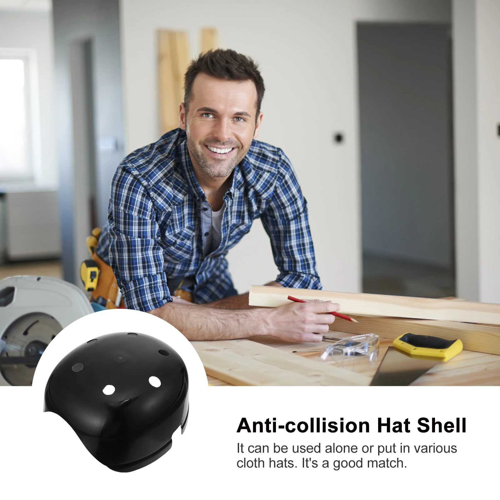 

Anti-collision Safety Bump Caps for Men Hat Protector Shell Protective Skull Polyethylene Abs Material Wide Applicable