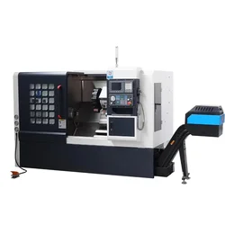 45 degree inclined rail lathe CNC TCK50 turning and milling composite inclined bed machine CNC inclined lathe cutter tower