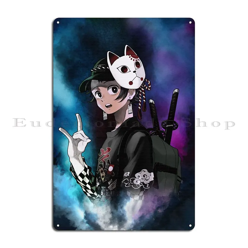 Tanjiro Kamado Metal Plaque Poster Designer Cinema Club Garage Club Wall Custom Tin Sign Poster