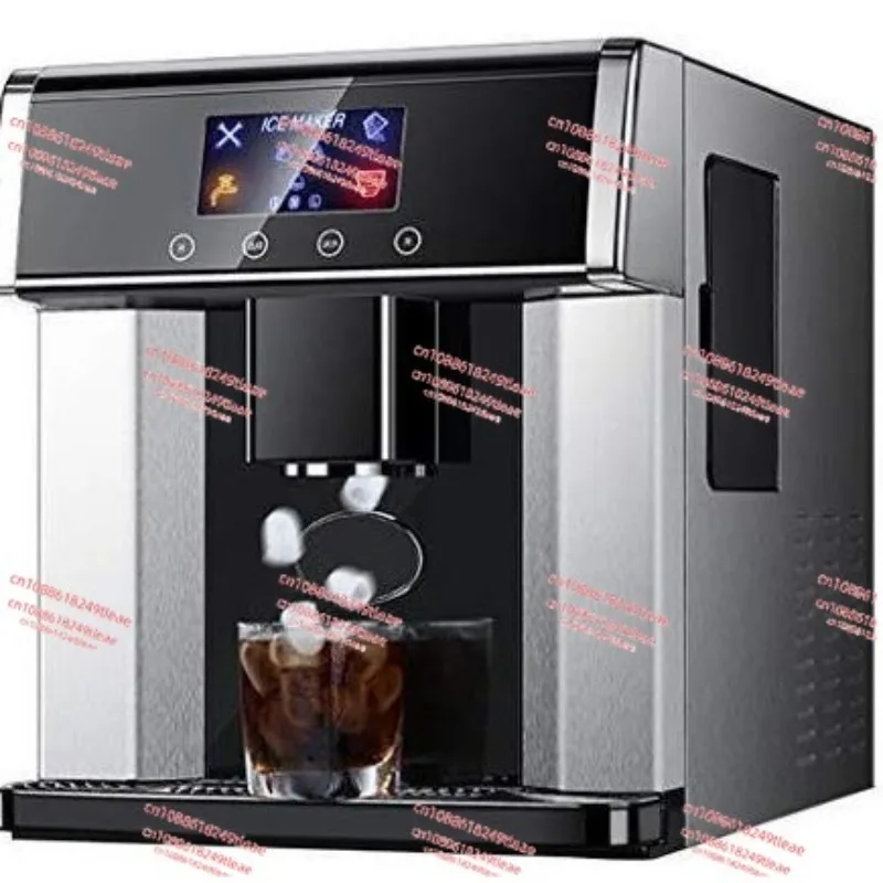 

ZB-10E Mini Desktop Ice Maker Machine | Compact Home Cold Water Ice Generator, 2-in-1 Ice Production