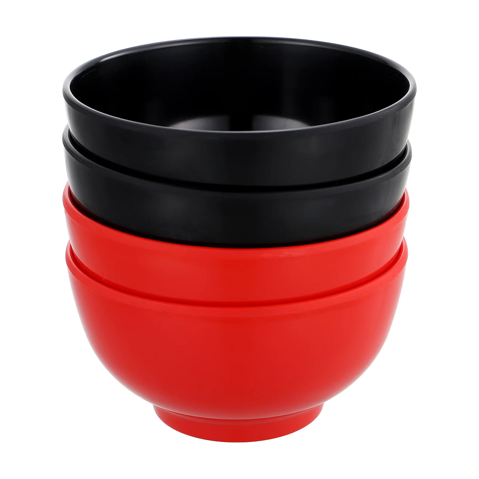 

4Pcs Decorative Melamine Bowls Easy to Wash Delicate Hands Suitable for Soup Fruit Salad Kitchen Bowls Food Holder