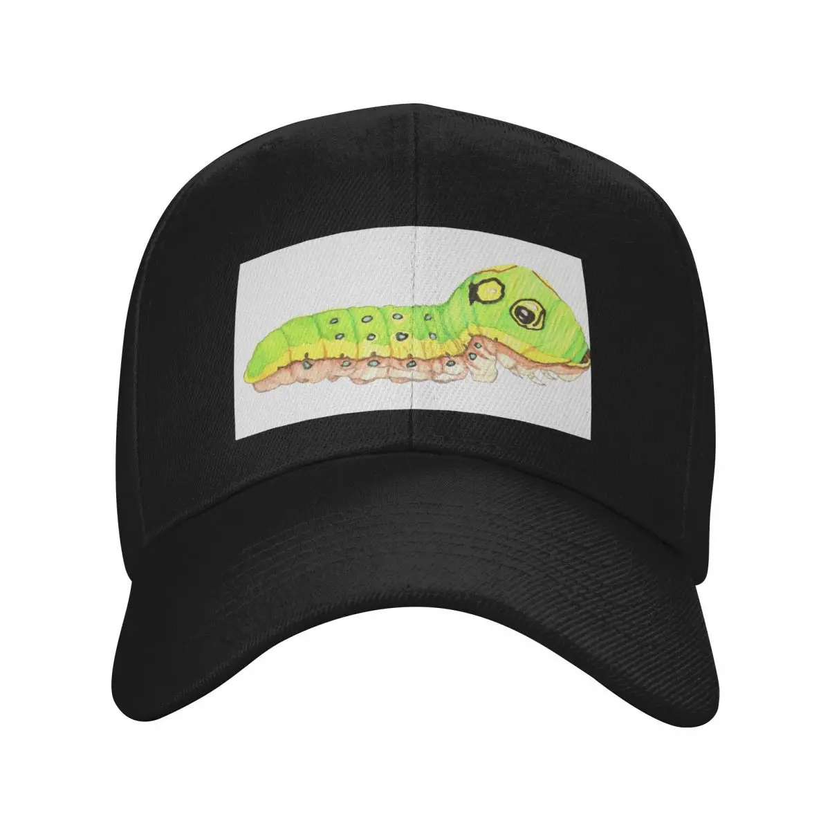 Neon Swallowtail Caterpillar Baseball Cap black Luxury Brand Women Caps Men's