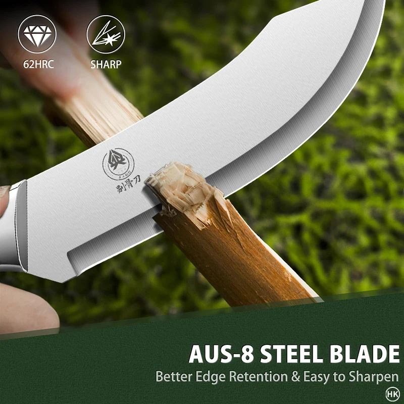 Outdoor ultra sharp stainless steel bending knife,suitable for precise cutting,trimming,and peeling of professional musclesU9195