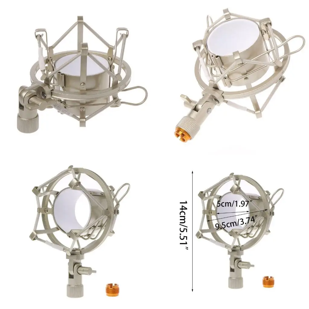 Universal 50mm Microphone Shock Mount For 48mm-54mm Diameter Condenser Mic