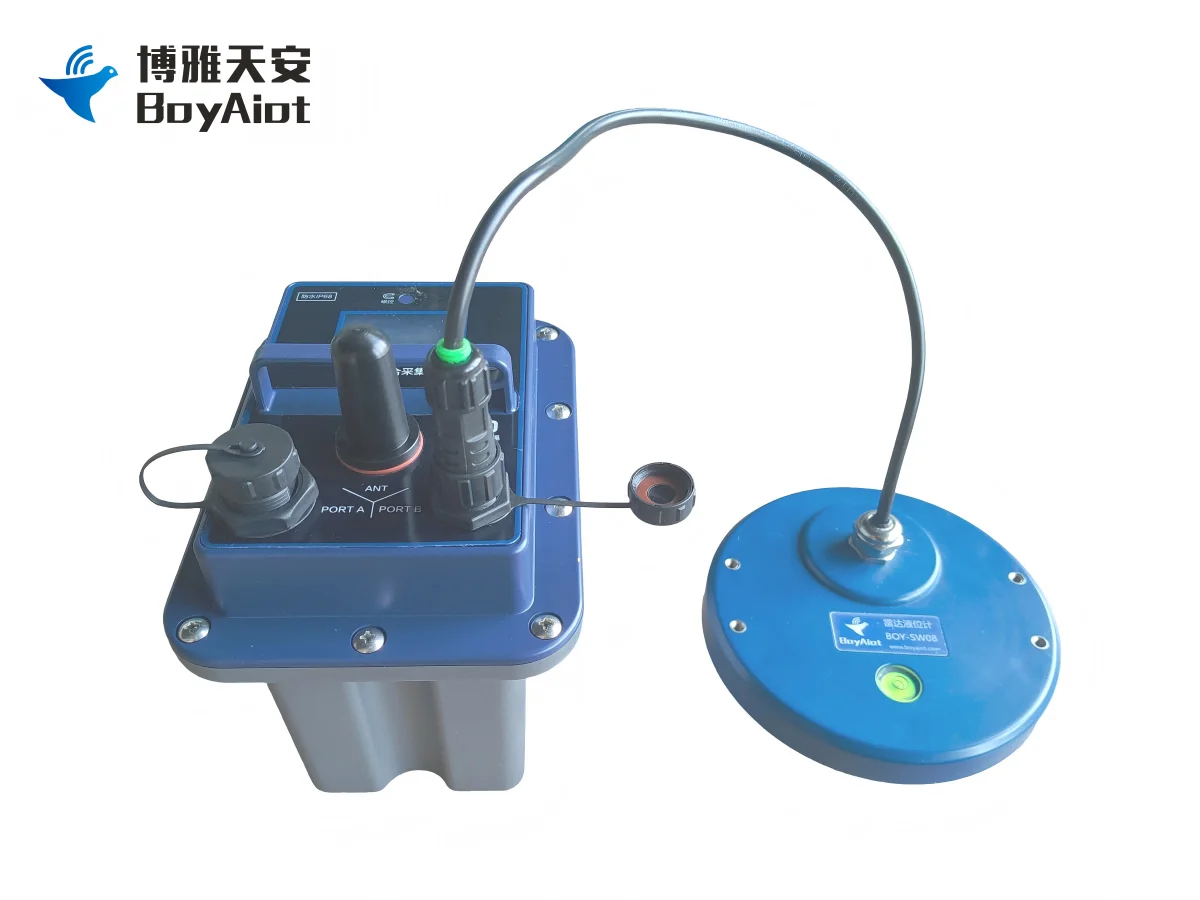 BOY-SW08-FM04 Radar sem contato de alta frequência Sensor transmissor de nível líquido Terminal de coleta de dados à prova d'água