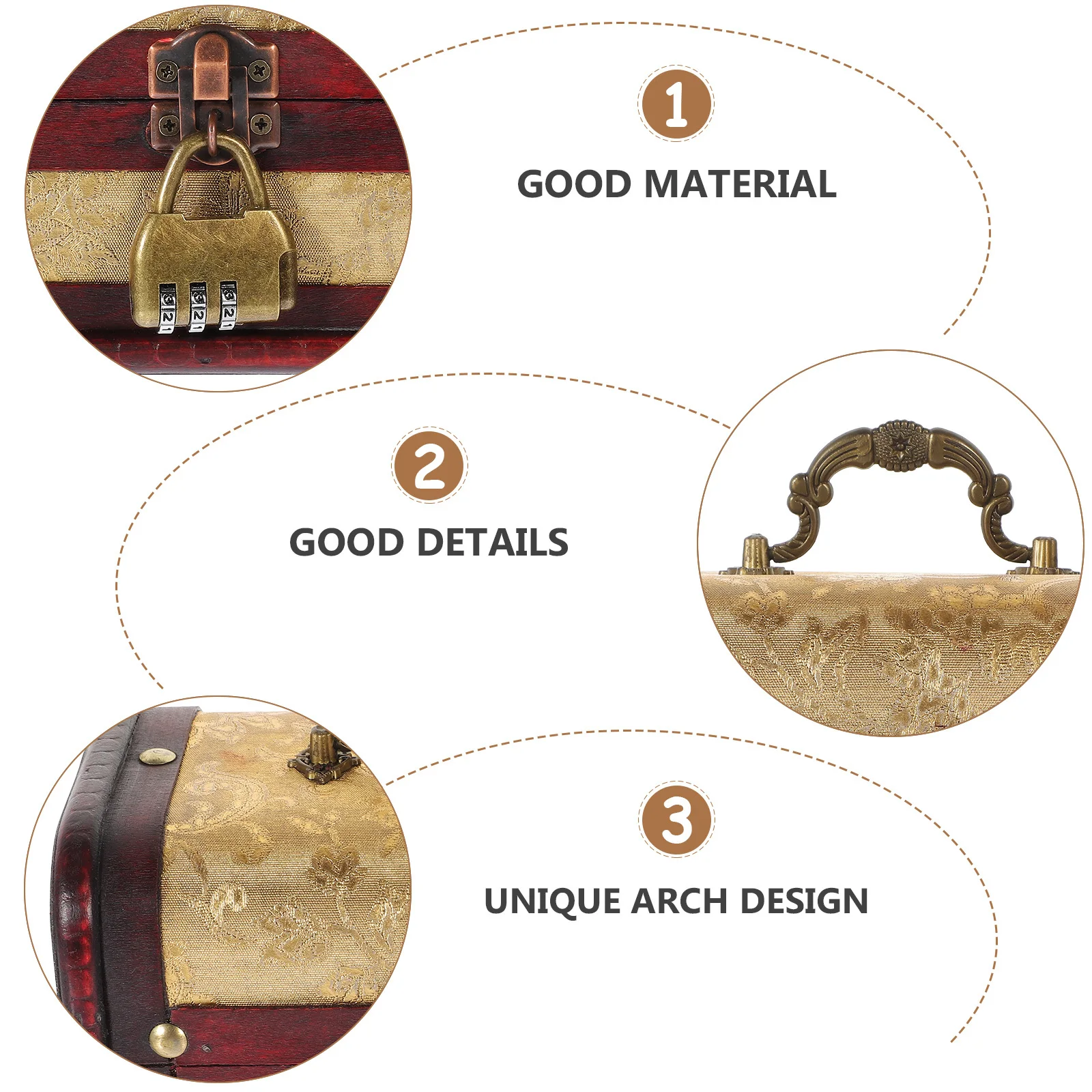 

Деревянный настольный ящик для хранения ювелирных изделий, компактный винтажный сундук с сокровищами, ретро чехол для безделушек, подарочная коробка на память, органайзер