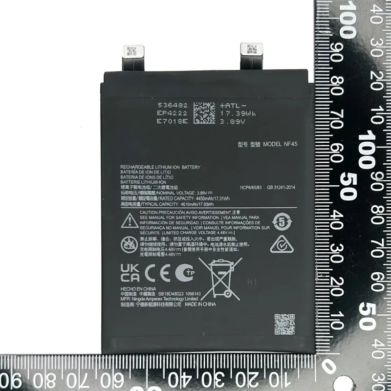 NF45 Battery For Motorola X30 pro EDGE 30 ULTRA XT2241-1 XT2241-2 4610mAh Battery Phone Replacement Batteria