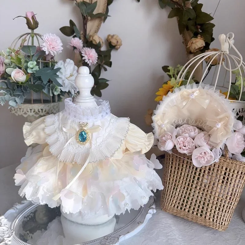 

Champagne Skirt 10CM 20CM Doll Clothes Xingdailu /Lina / Beier Doll Petticoats, 50-55CM Reborn Doll Dress