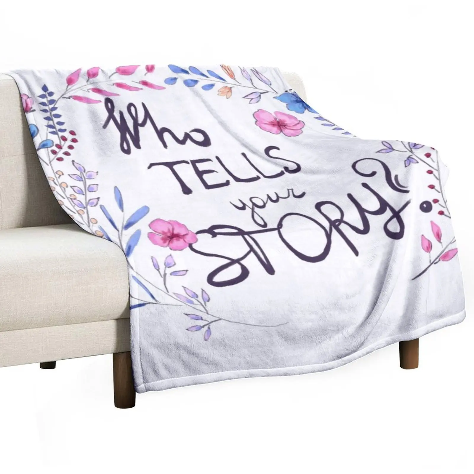 Who Tells Your Story? Throw Blanket Bed covers Luxury St Plaid on the sofa Camping Blankets