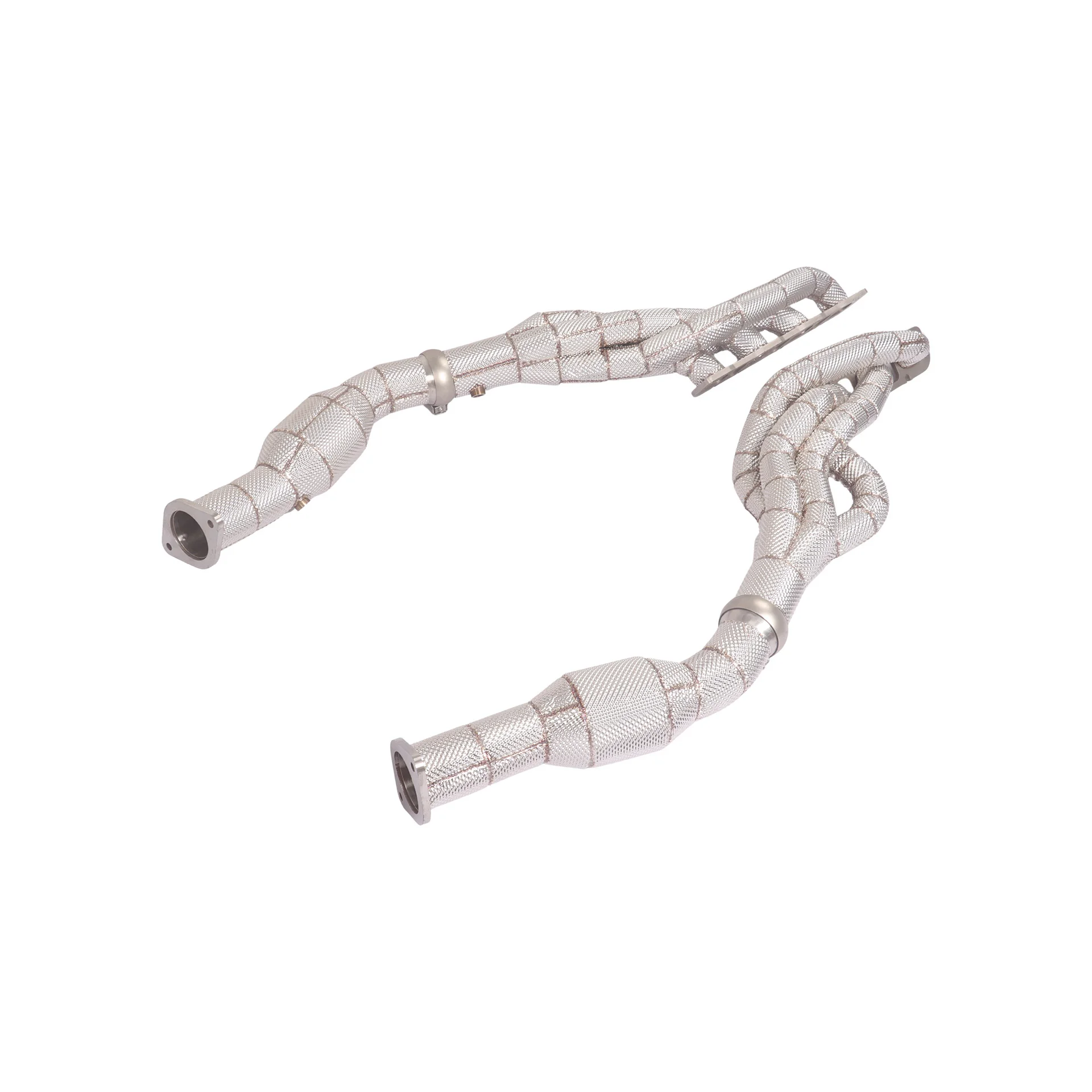 

YT Racing Performance Stainless Steel Equal-length Exhaust Manifold with Catalytic Converter and Heat Shield for Dodge TRX
