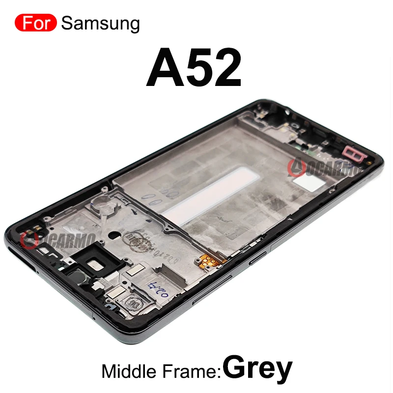 Middle Frame +Side Keys Replacement Repair Parts For Samsung Galaxy A52