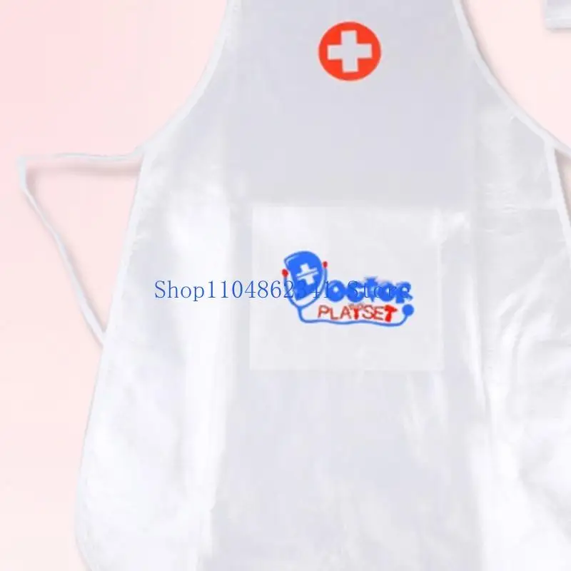 5asd médico fingir figurino jogo definido para crianças com acessórios para a cabeça avental jogos dramatização