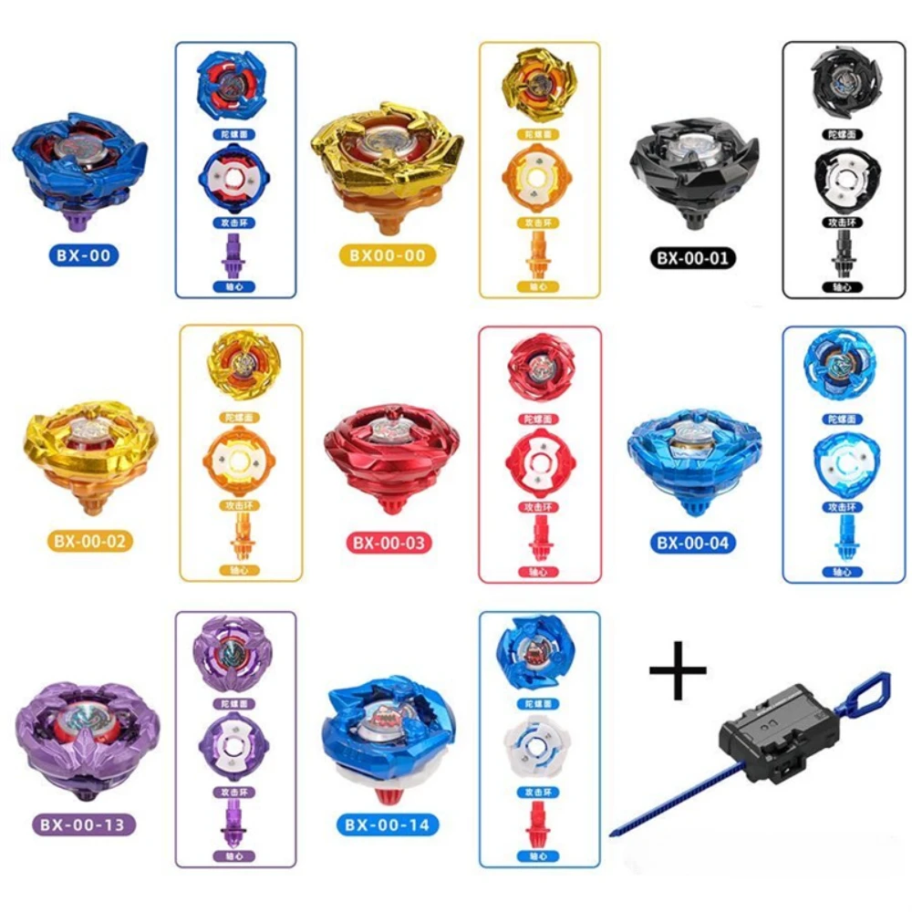 Juego de lanzadores de giroscoops serie Gyro BX, juguete de giroscoops metálicos para batallas competitivas.