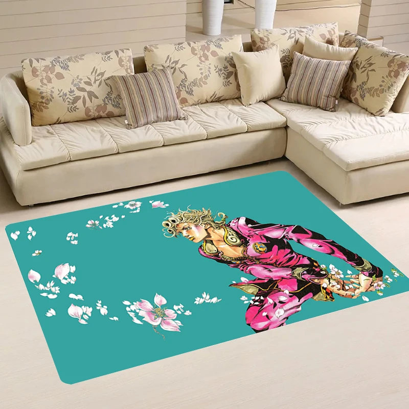 

Living Room Mats Cartoon Anime House Entrance Mat JoJo Bizarre Adventure Dio Balcony Rugs Kitchen Rug Carpets Home Foot Carpet