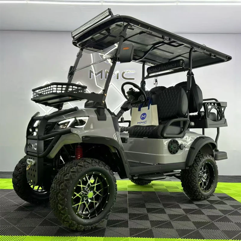 Sightseeing 60V/ 72V Lithium Battery 4 Wheel Drive 4000W /10000W With Luggage Carrier 2 4 6 8 Seater Electric Golf Cart