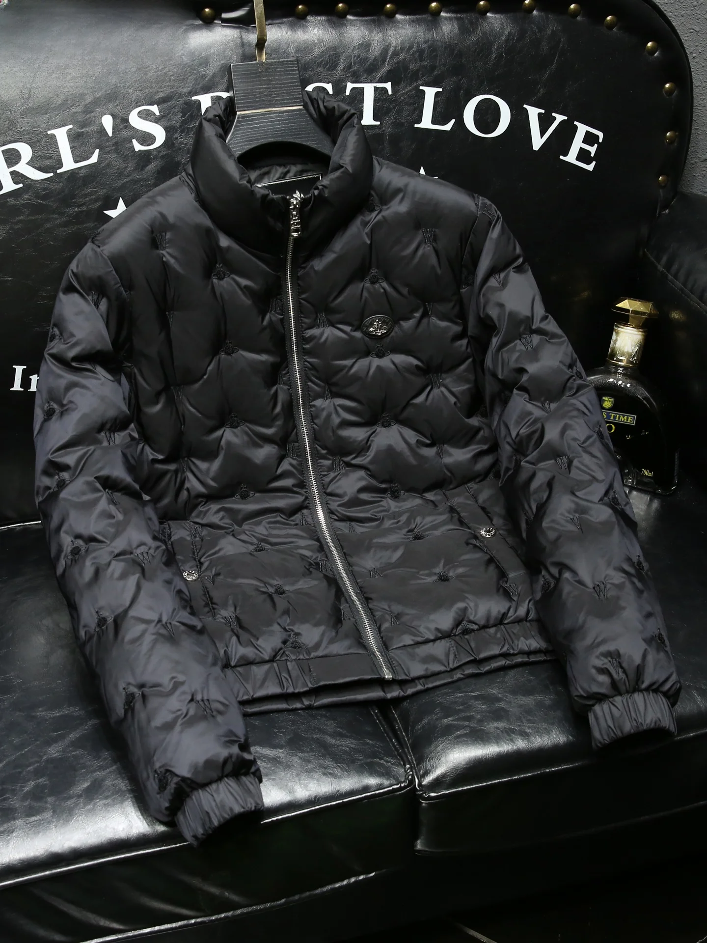 

Lightweight Embroidered Men's down Jaet 90% Du down Filling Sli Trendy Autumn Winter Warmth Ci Casual Outerwear