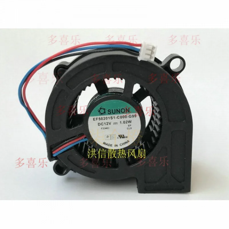 ZMZM     1pcs  for  EF50201S1-C000-G99 DC12V 1.02W 5020 Projector Fan 3pin # A6–37