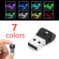 Mini USB LED Car Interior Atmosphere Light for Kia Borrego Carens Carnival Ceed Niro Optima Picanto Rio 3 4 Sorento 2 3