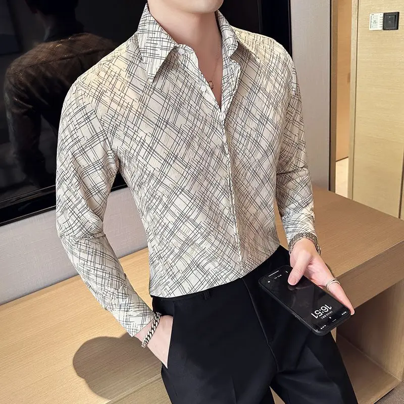 Autumn KPOP Fashion Style Harajuku Slim Fit Tops Loose Casual All Match Square Neck Ropa Hombre Korean Style Long Sleeve Blusa