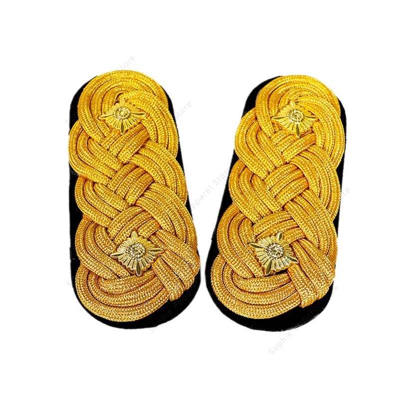 Épaulettes de sécurité, sangle en étoile en métal, décor de vêtements, uniforme de sécurité, accessoires de planche d'épaule, Badges à nœud, 1 paire