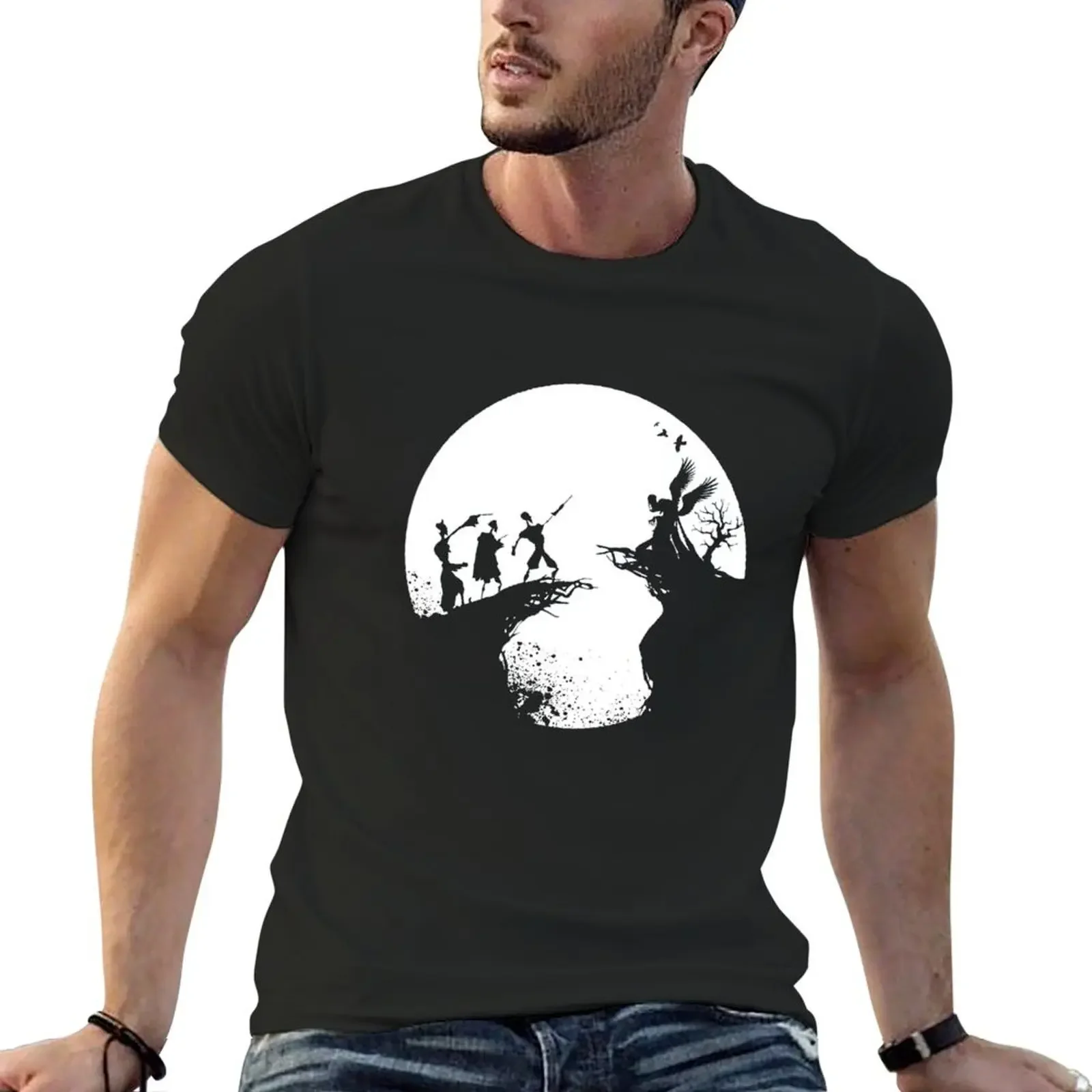 hulls T-Shirt korean fashion blanks black t shirts for men