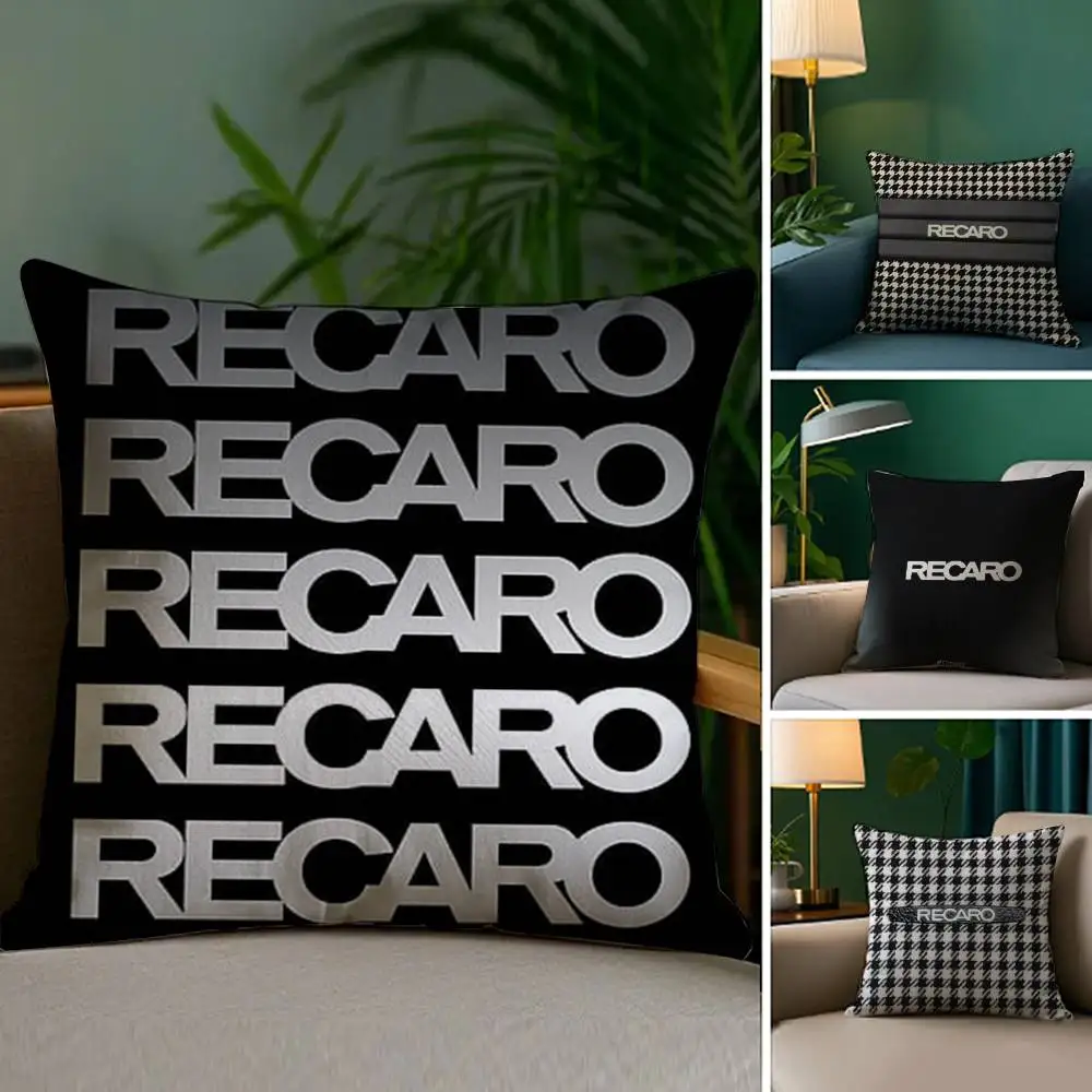 Klassieke R-Recaros Hot Kussensloop Pluche Stof Zacht Kleurvast Dubbelzijdig Print Korte Pluche Thuis Bank Kussenhoes Gooi