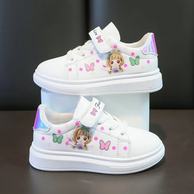 2024 Popular Shoes Girls Fashion Pink Cartoon Sneakers Kids Spring Sports Shoes Children Summer Casual Outdoor Shoes 26 to 37