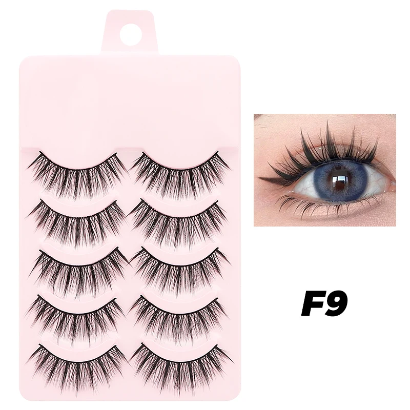 Hot Manga Wimpern Natürlich Cosplay Falsche Wimpern 5 paar Gefälschte Wimpern Koreanische Mode Anime Wimpern Kostenloser Versand Make-Up Natürliche Wimpern – Detail 35