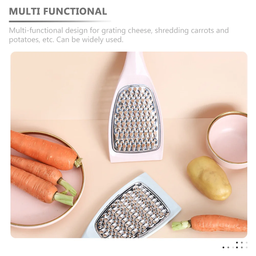 

Multi-Functional Stainless Steel Grater Cheese Slicer Vegetable Cutter Ergonomic Handle Kitchen Tool Easy Clean