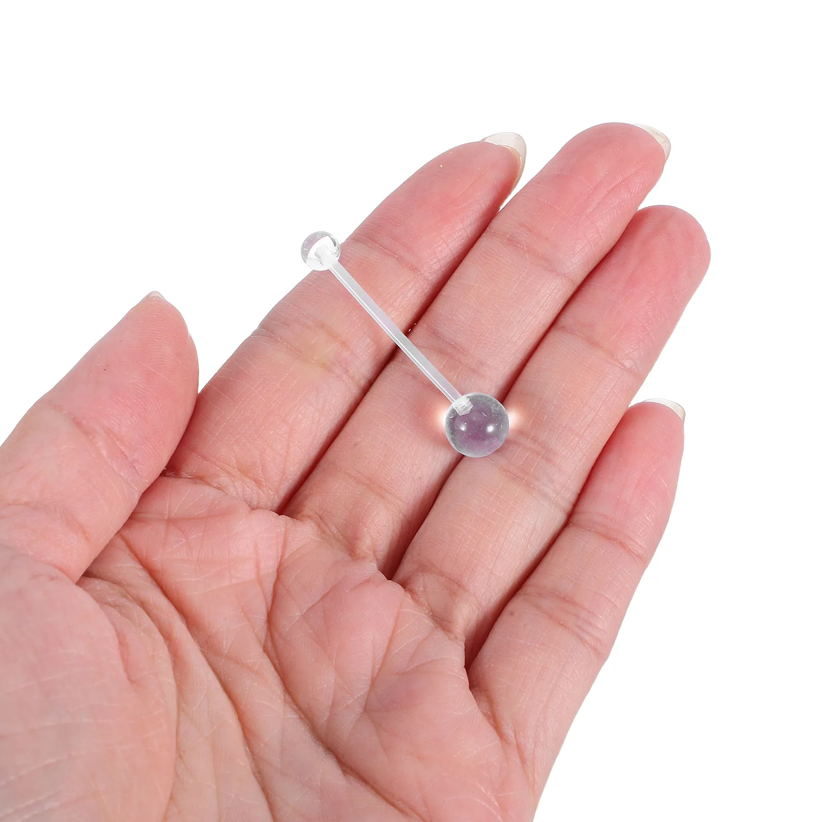 

16pcs Invisible Belly Button Rings Acrylic Navel Piercing Jewelry Clear Retainer Flexible Bar For Daily Wear Work Events Home