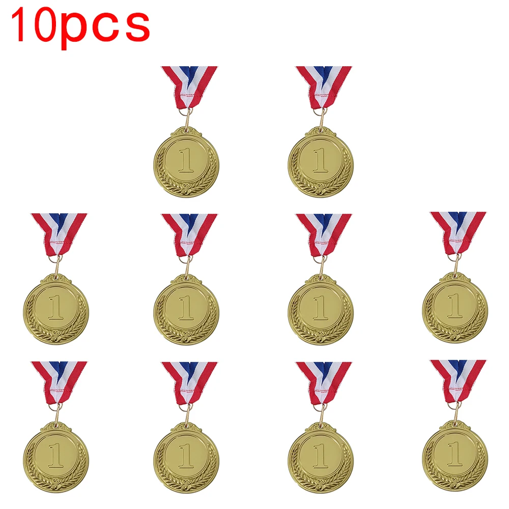 Sports Medals Manufacturer Designed Iron Race Award Medals with Red-white-blue Weaved Ribbon
