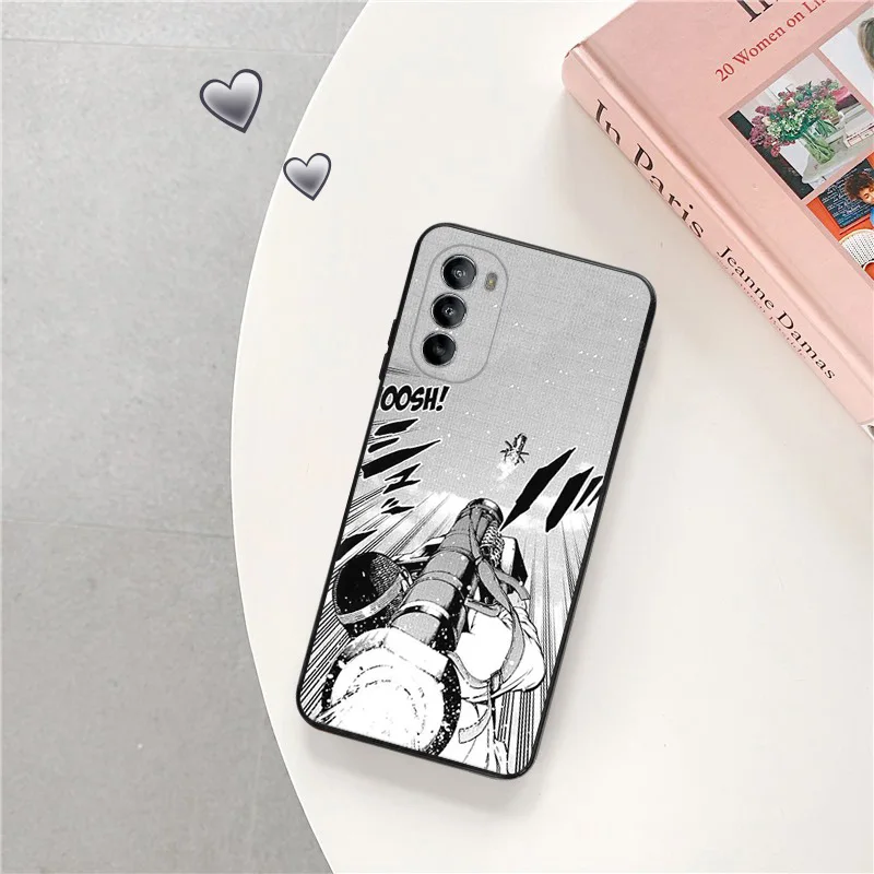 Phone Case For Motorola G50 G51 G30 G31 G60 G71 G22 G32 G52 G72 G73 G53 G9 Anime High Rise Invasion Black Soft Anti-Drop Cover