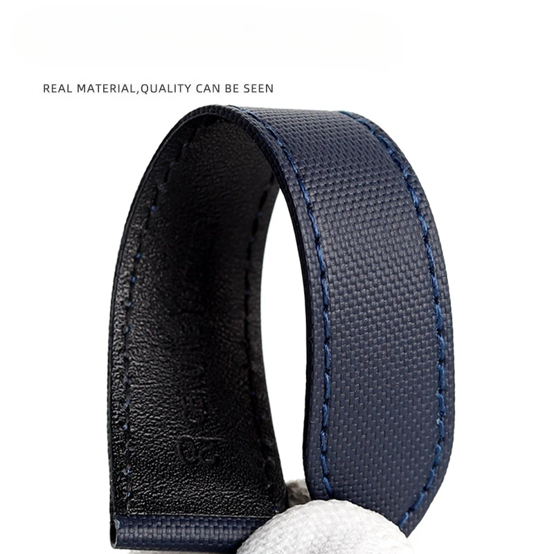 Para cartier londres tanque deve 18 20mm pulseiras de lona premium fivela de aço inoxidável anti-risco pulseira de náilon leve