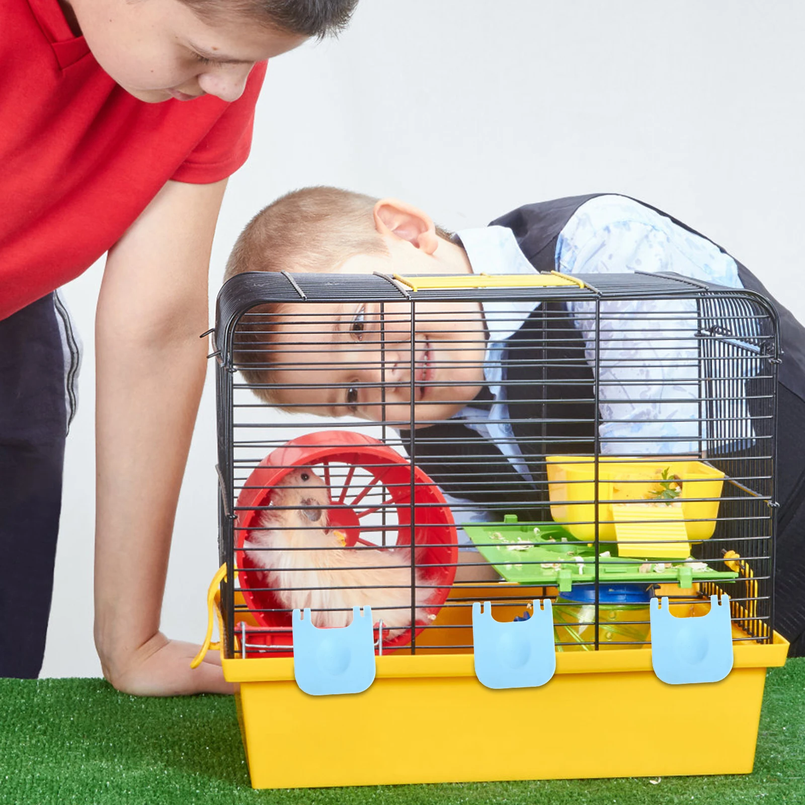 

8pcs Clips For Small Pets, Rabbit Hamster Wire Cage Fastening Buckles, Plastic Clamps Diy Pet Playpen Connectors, Small Animal