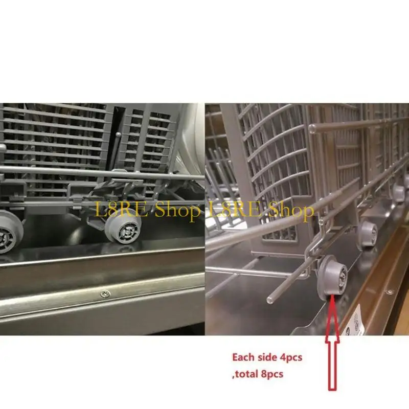 L8RE Диспашная машина замена посудомоечной машины Колеса посудомоечная машина запасная часть пластиковая текстура замена роликов
