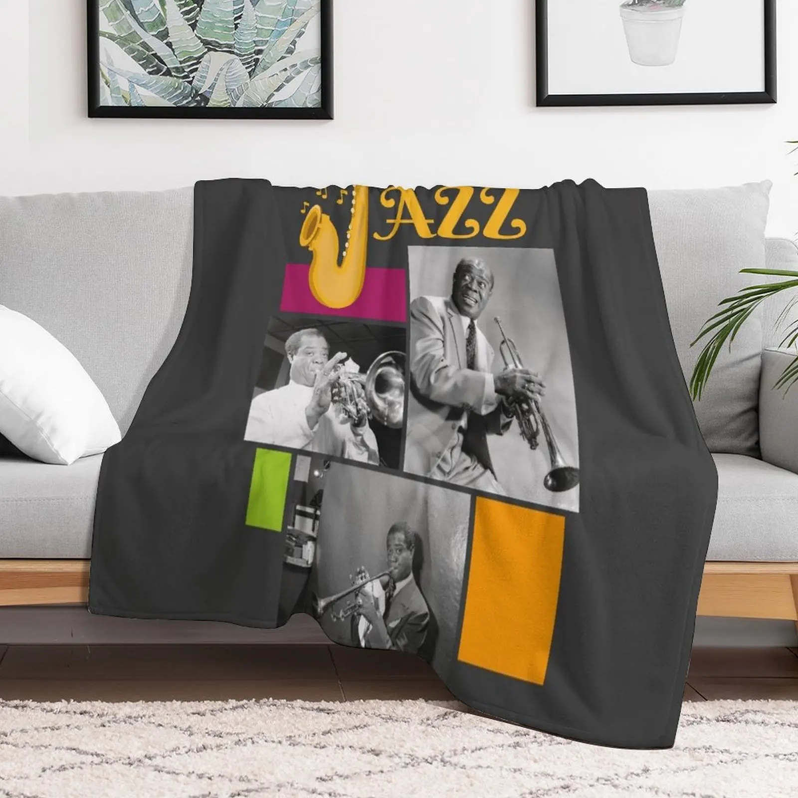 The King of Jazz - Louis Armstrong Throw Blanket Summer Beddings christmas gifts Blankets