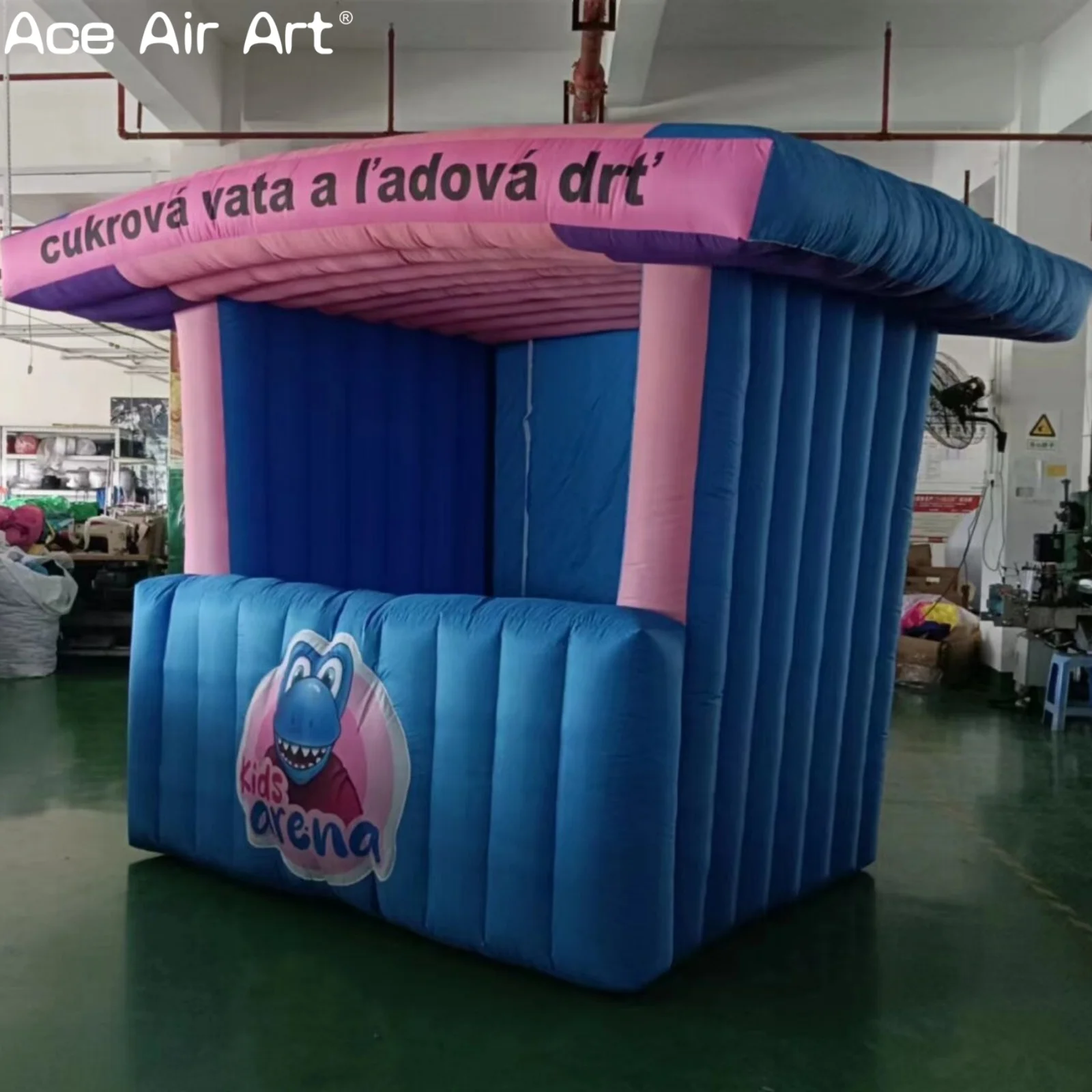 Custom Inflatable Advertising Booth Tent | Pop-Up Candy Stand Style Promotion Kiosk for Outdoor Events & Brand Marketing