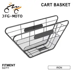 Motorcycle Accessories Middle Basket Storage Basket Durable Iron Basket Black for Super73 S2 Super73 Y1 Super73 S2 Y1